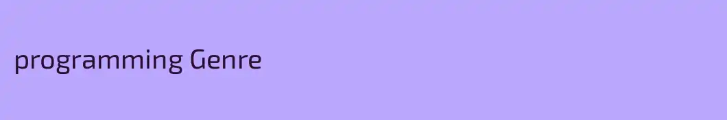 programming Genre